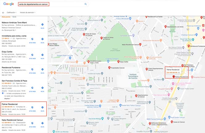 posicionarse en google maps para inmobiliarias